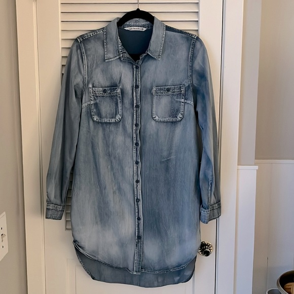 Hippie Laundry chambray denim tunic - Picture 1 of 6